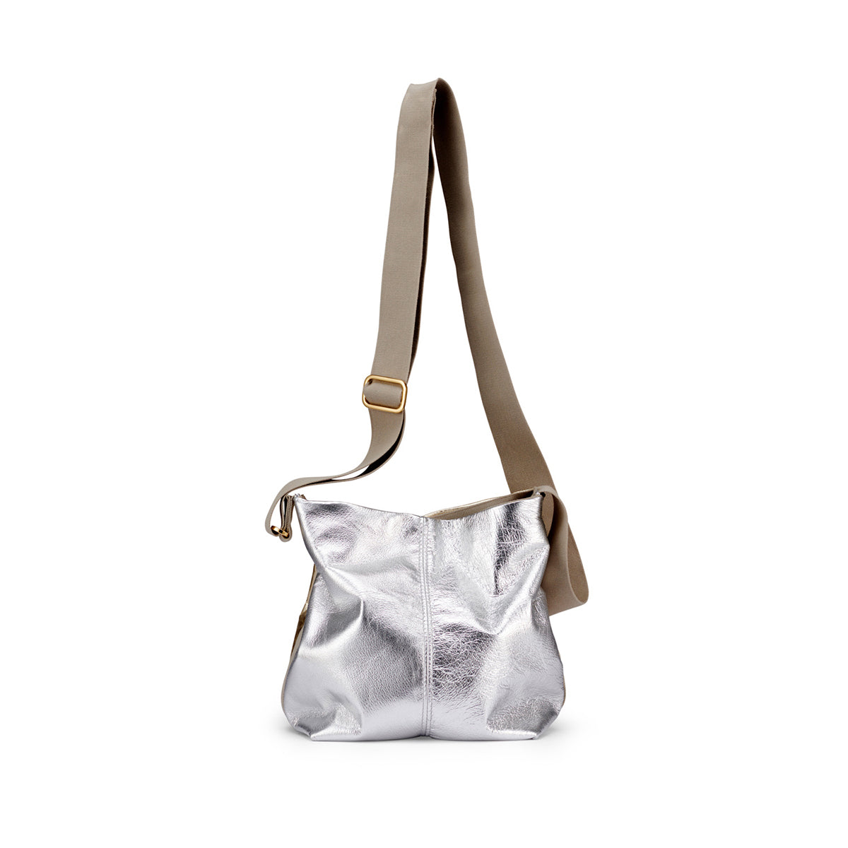 Clarks silver hot sale leather bag